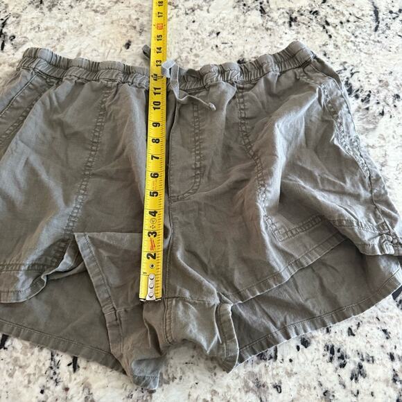 Pistola Olive Green Maia Linen Utility Shorts Drawstring XXL P4847JTF-SAG - Picture 8 of 13